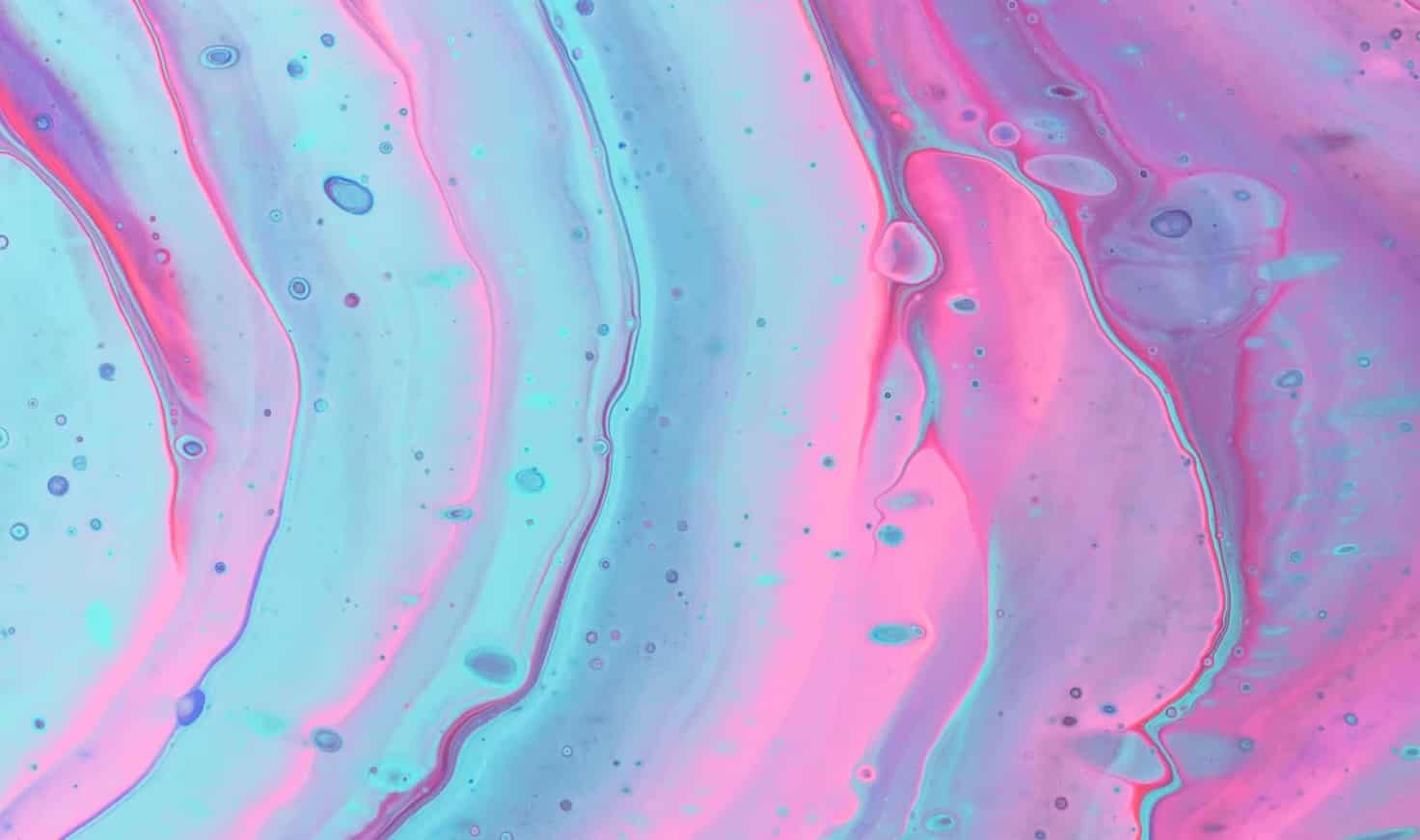 An image of floating colors